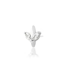 14kt Gold Lucienne White CZ Threadless End