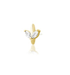 14kt Gold Lucienne White CZ Threadless End