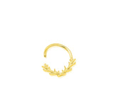 14K Gold Raven Seam Ring