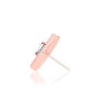 14kt Gold Isadora White CZ Threadless End