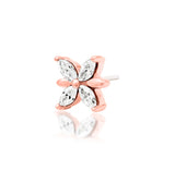 14kt Gold Lilliana White CZ Threadless End
