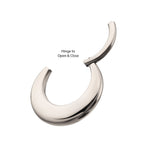 Titanium Thick Dome Front Facing Hinged Segment Clicker