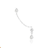 14kt Gold Islay White CZ Chain Threadless End