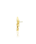 14kt Gold Papillon White CZ Threadless End