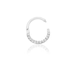 14K Gold CZ Hinged Segment Ring