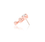 14kt Rose Gold Starbright White CZ Threadless End