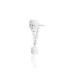 14kt Gold Cora White CZ Threadless End