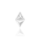 14kt Gold Sybil White CZ Threadless End