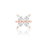 14kt Gold Lilliana White CZ Threadless End