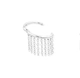 14K Gold Skylar Hinged Segment Ring with Chains