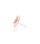14kt Gold Lucienne White CZ Threadless End