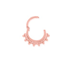 14kt Gold Tri-Bead Hinged Segment Ring
