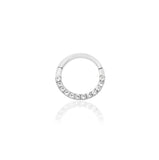 14K Gold CZ Hinged Segment Ring