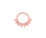14kt Gold Tri-Bead Hinged Segment Ring