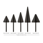 Black PVD Titanium Spike Threadless End