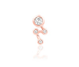 14kt Rose Gold Starbright White CZ Threadless End