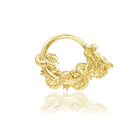 14K Gold Azure Hinged Segment Ring