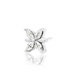 14kt Gold Lilliana White CZ Threadless End