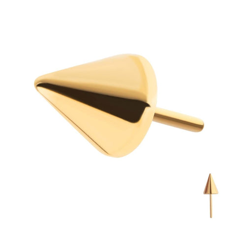 24kt PVD spikes Threadless End