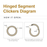 14Kt Rose Gold Hinge Segment Ring
