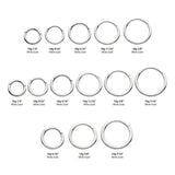 14Kt White Gold Hinge Segment Ring