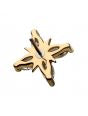 14K Gold Threadless 4 Marquise Cross CZ Top