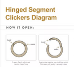 14K Gold Spiral Side Facing Clicker