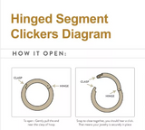14K Gold Spiral Side Facing Clicker