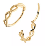 14K Gold Spiral Side Facing Clicker