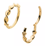 14K Gold Twisted Side Facing Clicker