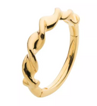 14K Gold Twisted Side Facing Clicker