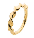 14K Gold Twisted Side Facing Clicker