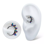 Titanium 5 Cluster Anodized Trinity Balls Clicker
