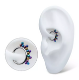 Titanium 5 Cluster Anodized Trinity Balls Clicker