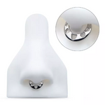 Titanium Cut Out Pyramid Shape Front Facing Clicker