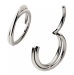 Titanium Double Hoop Side Facing Clicker