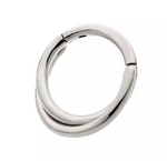 Titanium Double Hoop Side Facing Clicker