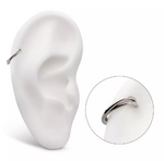 Titanium Double Hoop Side Facing Clicker