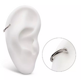Titanium Double Hoop Side Facing Clicker