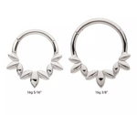 Titanium Clustered 3-Petal Flower Clicker (3 styles)