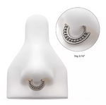 Titanium Half Circle with Beads Clicker