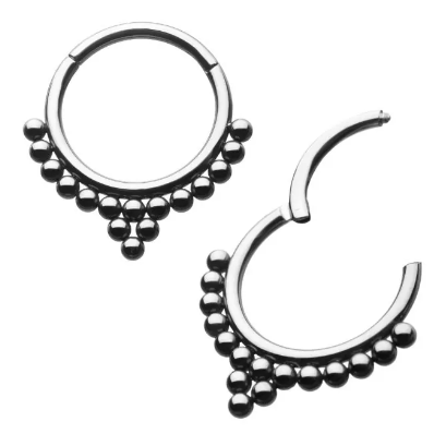 Titanium 1 Tri-Bead Cluster and 13 Beads Clicker.