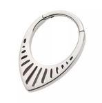 Titanium Cut Out Teardrop Shape Clicker