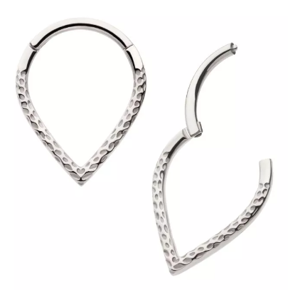 Titanium Hammered V-Shape Clicker