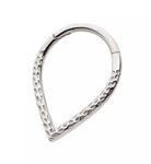 Titanium Hammered V-Shape Clicker