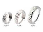Titanium Hammered Pattern Side Clicker