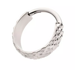 Titanium Hammered Pattern Side Clicker