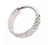 Titanium Hammered Pattern Side Clicker