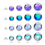 Titanium Threadless Opal Side Facing Top (4 colors)