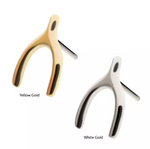 14K Gold Threadless Whishbone Top